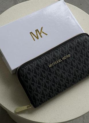Большой кошелек для девушки michael kors брендовое портмоне для женщины майкл корс женский кожаный кошелек на молнии