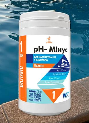 Средство для снижения уровня ph воды в бассейне 1.2кг window water world ph minus, пш минус для бассейна