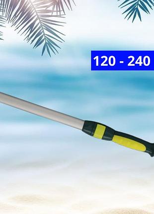 Телескопическая штанга для бассейна kokido e-series 120–240 см алюминиевая ручка для пылесоса, щетки и сачка