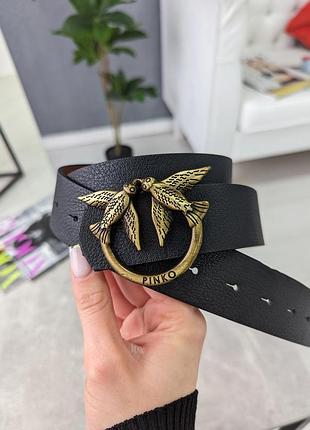 Пояс из кожи для женщины pinko женский кожаный ремень пинко широкий брендовый ремень для девушки