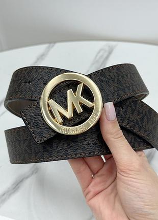 Пояс зі шкіри для жінки мішель корс жіночий шкіряний ремінь майкл корс брендовий пасок для дівчини michael kors