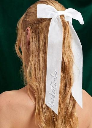 Бант для волос из фатина с надписью bride to be 1715