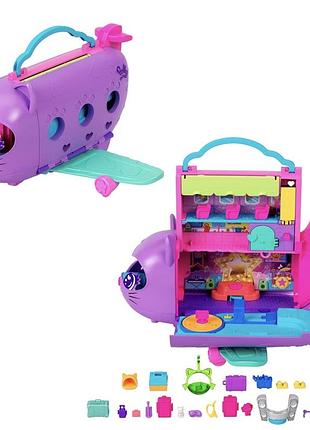 Polly pocket літак іграшка для подорожей з ляльками