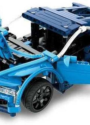 Детская машинка конструктор на радиоуправлении bugatti c51053w 419 деталей синяя
