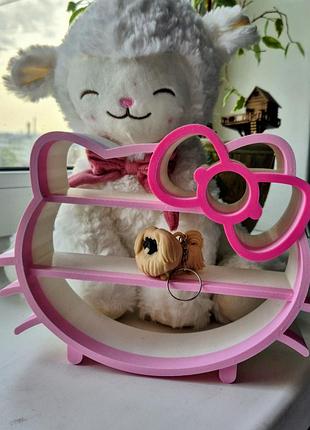 Hello kitty поличка для дрібниць 20 см висота