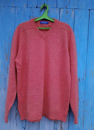 Якісний м'який теплий джемпер, пуловер із вовни ягнят,xl-xxl, gimalfi