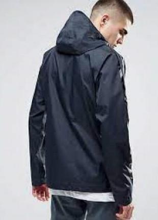 Мужская ветровка adidas originals adicolour deluxe в тёмно-синие цвете.