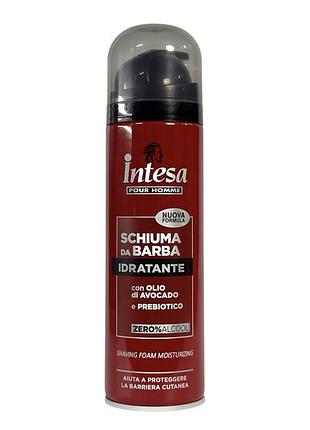 Пена для бритья intesa увлажняющая shaving foam moisturizing idratante, 300 мл