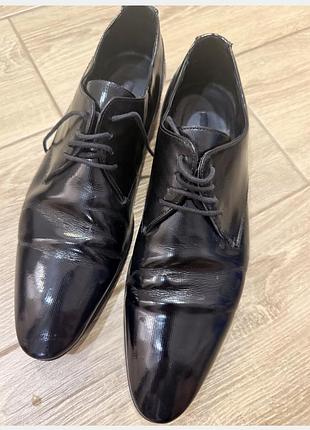 Туфлі чоловічі лакові zara men