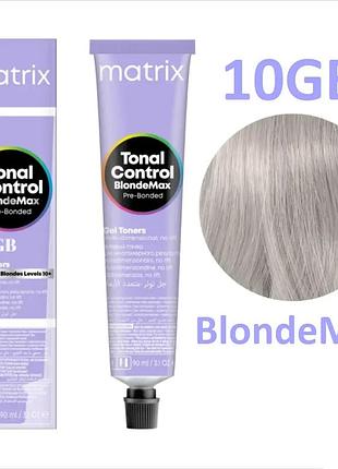 Краска для волос matrix tonal control blonde max pre-bonded gel toner 10gb (екстра світлий блонд золотистий