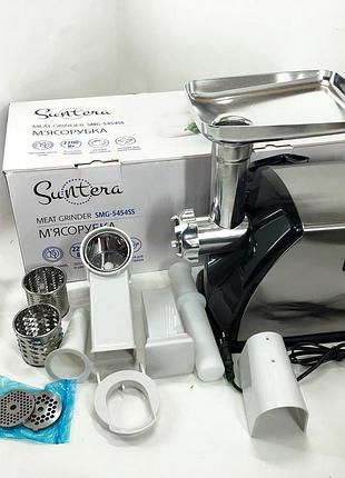Электрическая мясорубка для изготовления фарша suntera, лучшие электромясорубки для дома zd-74