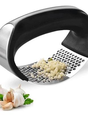 Пресс для чеснока garlic press из нержавеющей стали с контейнером