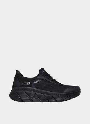 Оригінальні жіночі кросівки skechers / скечерс чорного  кольору