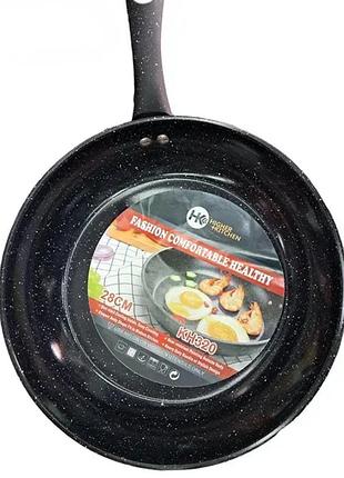 Сковорідка антипригарна з мармуровим покриттям 28 см higher kitchen