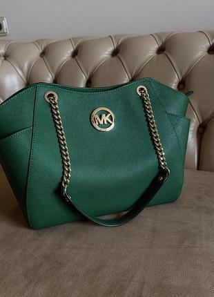 Сумка michael kors jet set travel, сафʼянова шкіра, ідеальний стан