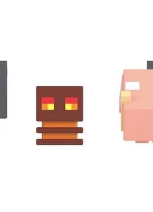 Minecraft фігурки nether fire battle набір 4 шт 2