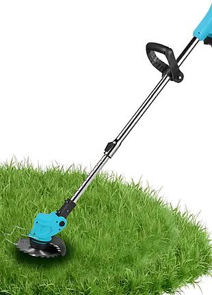 Электрическая беспроводная газонокосилка lawn mover с 2 аккумуляторами 48в, время работы до 45 минут