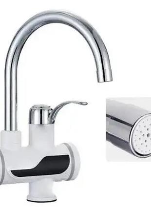 Проточный электрический кран-водонагреватель heating faucet ft003 с lcd экраном