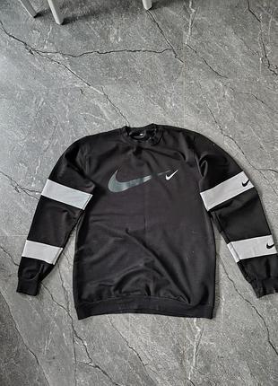 Оригинальный свитшот nike с двойным лого и белыми вставками | стан 🔥 | xl б/у