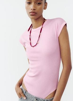 Рожеве боді zara