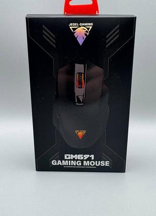 Игровая мышь jedell gm691 с подсветкой, dpi 1200-3600, 6 кнопок