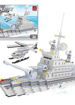Конструктор ausini "морський флот", 606 деталей, у кор. 47*35*7 см (12 шт./2)