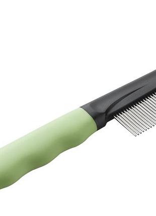 Расческа с зубьями из хрома ferplast gro 5790 для кошек со средней и длинной шерстью