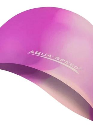 Шапка для плавания aqua speed bunt 4058 мультиколор уні osfm 113-65
