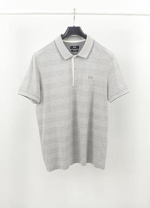 Чоловіча polo футболка hugo boss silver