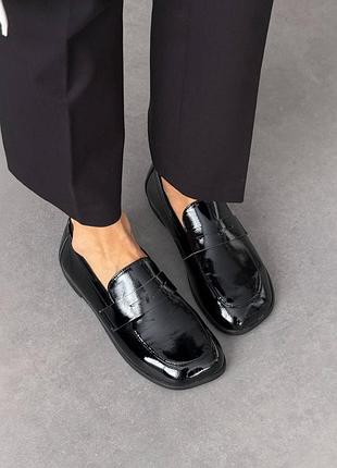Анатомические лоферы barefoot TM️ nikart
цвет: черный, натуральная лакированная кожа