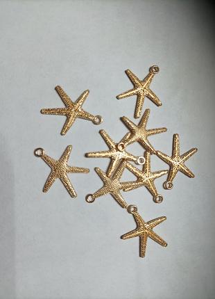 1 шт підвіска золотистого кольору морська зірка