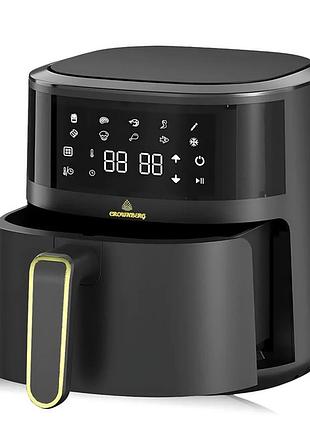 Аэрогриль безмасляный crownberg cb-5550 5л 2000вт сенсорное управление