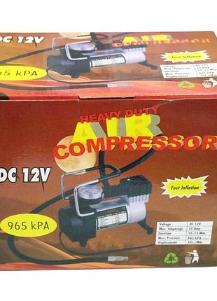 Автомобільний компресор rias heavy duty 12v 12amp з манометром для шин