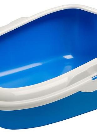 Лоток для кошек с высоким поддоном и фиксатором для гигиеничного мешка ferplast moderna