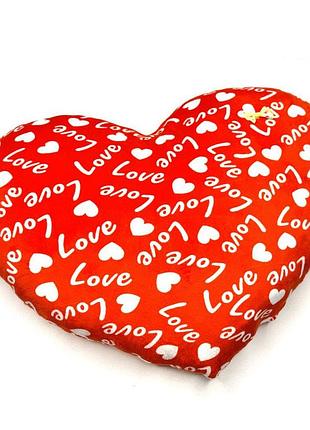 Іграшка м’яконабивна "серце love" розмір l, 50*35см