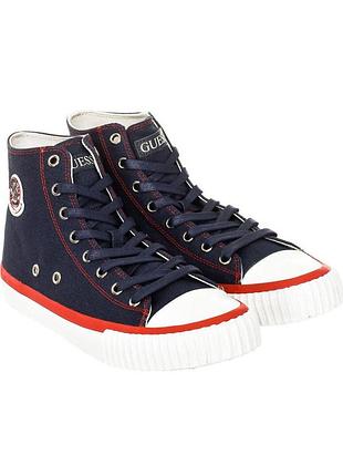 Мужские высокие кеды guess fm6mlbfab12- blue р.42