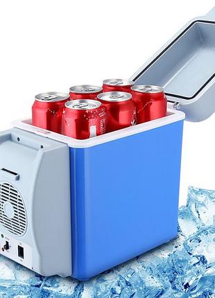 Портативный автомобильный холодильник-нагреватель 2-в-1 port able electronic 7.5 л от прикуривателя