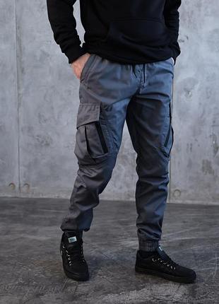 Мужские карго-брюки джоггеры с карманами. разные цвета