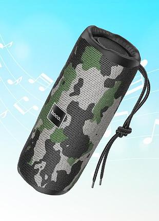 Спортивная беспроводная колонка bluetooth блютус портативная tf-карта usb aux vocal sports hoco hci6 камуфляж