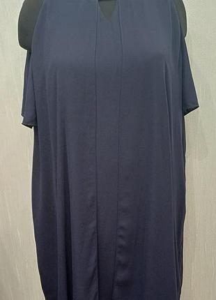 Платье вечернее cellbes "plus size" цвет: глубокий темно-синий большой размер