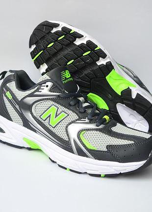 Мужские кроссовки new balance 530 gray green – стиль и комфорт!