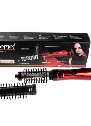 Фен-щетка воздушный стайлер gemei gm-4829 с турмалиновым покрытием