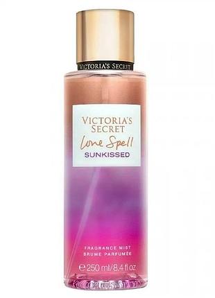 Парфюмированный спрей для тела victoria's secret love spell sunkissed, 250 мл