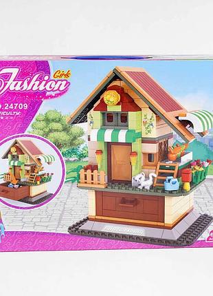 Конструктор ausini 407 деталей, "fashion girls", майстерня з виготовлення соку, в кор. 41*31*7 см (12/2)