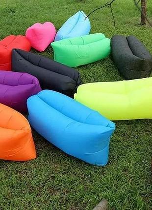 Надувний диван-гамак supretto air sofa: шезлонг, матрац для дому та відпочинку