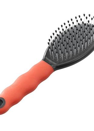 Щетка для собак и кошек с короткой, средней и длинной шерстью ferplast gro 5929 small с пластиковыми зубьями