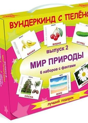 Подарунковий н-р №2 "світ природи" (фрукти, овочі, ягоди, квіти, дерева, природа) рус, україна, тм вундеркінд