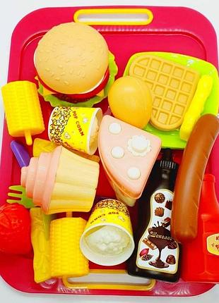 Набір продуктів на підносі, 37*23см, тм kinder way, україна (12шт/уп)