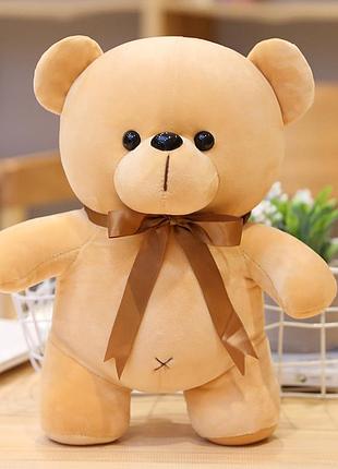 М’яка іграшка "ведмідь", світло-коричневий колір, висота 30см, тм dreamtoys