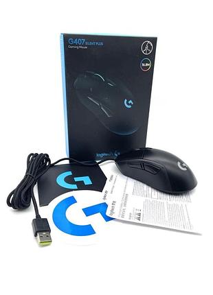Ігрова мишка logitech g407 провідна, 12000 dpi, 6 кнопок, rgb підсвічування